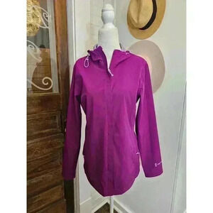 Free Country Women's Size S Purple Waterproof Rain Jacket
